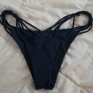 Navy, striped San Lorenzo bikini bottoms